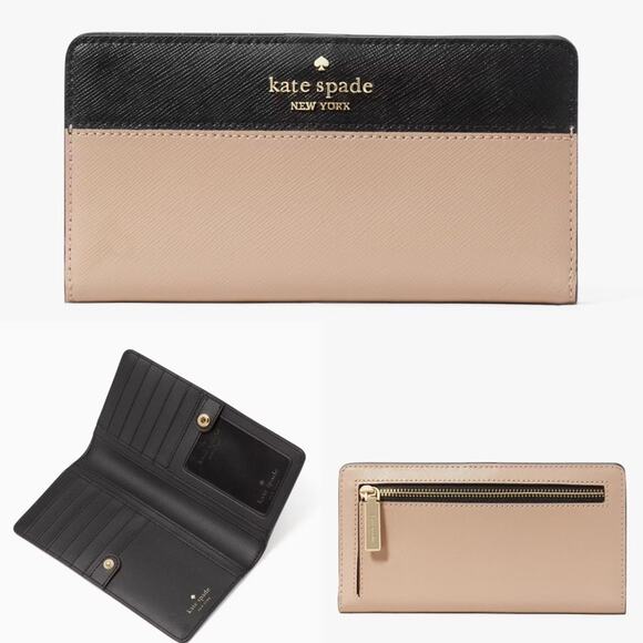 NWT Kate Spade Bundle Madison Colorblock Saffiano Leather Laptop Tote & Wallet - Picture 7 of 9